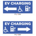 EV Double Sided Directional Ceiling Hung Sign with DISABLED GRAPHIC