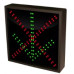Green Arrow, Red X Sign - Down Arrow, 12x12 Sign, 12-24 VDC