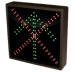 Green Arrow, Red X Sign - Up Arrow, 12x12 Sign, 120-277 VAC
