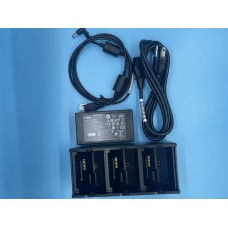 3 slot battery charger; ZQ600, QLn and ZQ500 Series; Includes power supply and US power cord