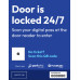 Door locked - Scan door reader - Blue