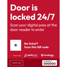 Door locked - Scan door reader - Red