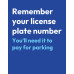 Remember License Plate - Blue