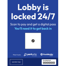 Lobby Locked - Digital Pass - Blue